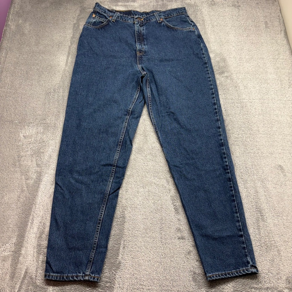Levi's 950 Jeans Women 16W Blue Good Vintage Made in USA Orange Tab Relaxed Fit